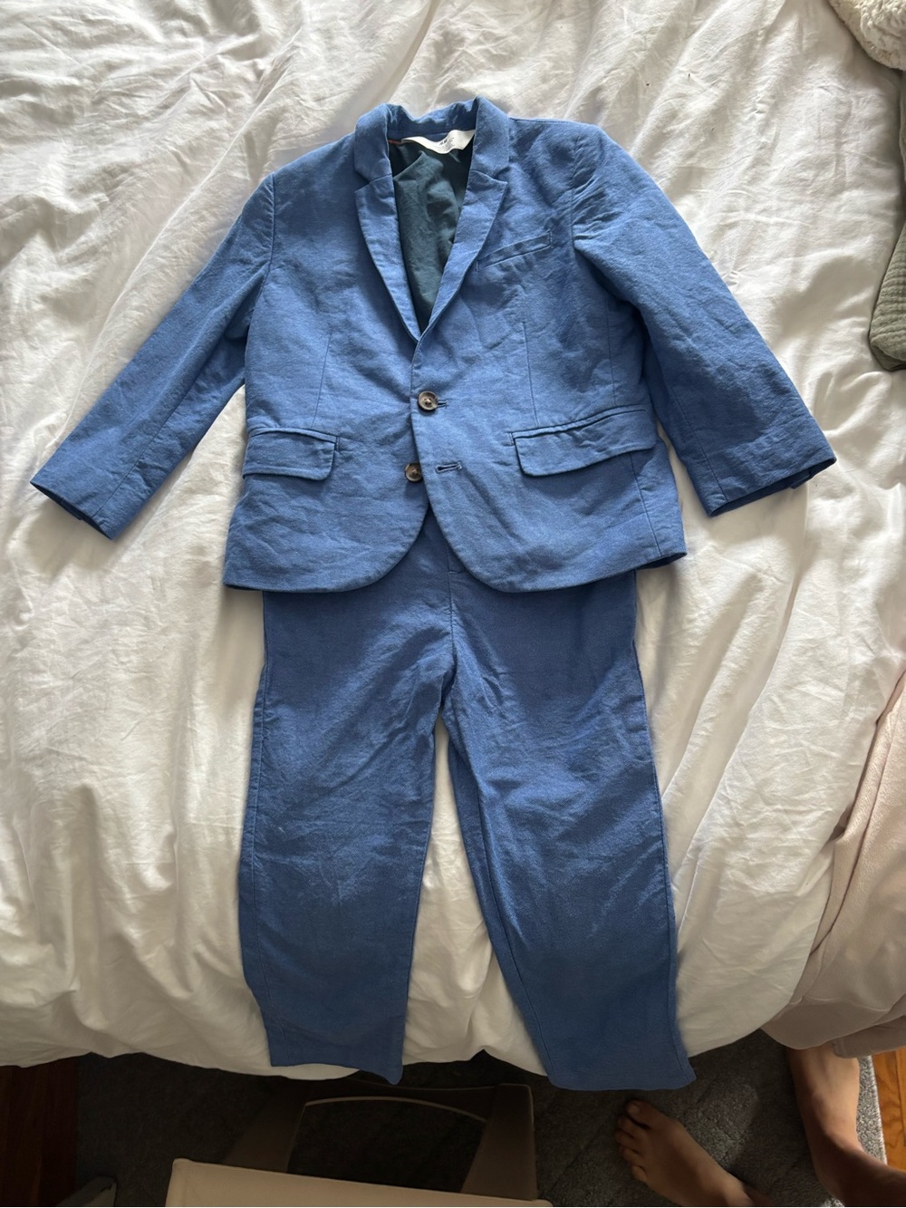 Blue boy’s Two-Piece suit Blazer and Pants Set